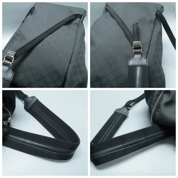 100% Authentic GUCCI Black Cloth Backpack 874-101724 - Picture 6 of 11